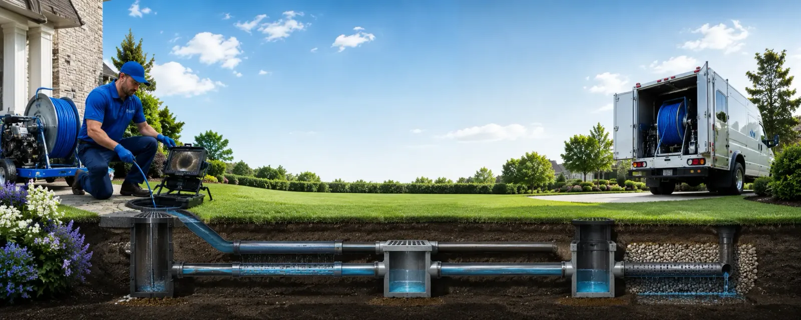 Outdoor drain cleaning information for Nedrow, NY